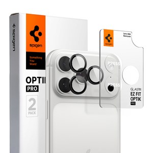 슈피겐 tREZ핏 옵틱프로 휴대폰 카메라보호 2p 세트 다크그레이 AGL12043, 1세트