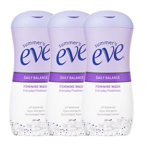 써머스이브 데일리 밸런스 페미닌 워시 여성청결제, 237ml, 3개