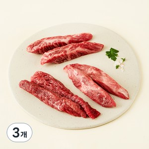 우미우 한우 1++(9) 추리모듬 구이용 (냉장), 200g, 3개