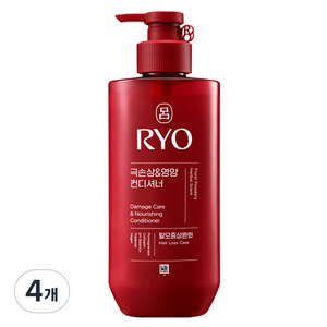 려 함빛 극손상 & 영양 컨디셔너, 480ml, 4개