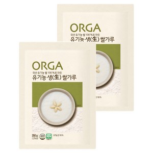 올가 유기농 생쌀가루, 350g, 2개