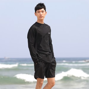 스톤콜드 트리코트 래쉬가드 상하의 세트, 블랙 + 블랙 골드박스 특가
