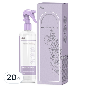 아이앤어스 바이올렛&젠틀우드 프리미엄 프랑스 명품 향기 탈취제, 20개, 150ml