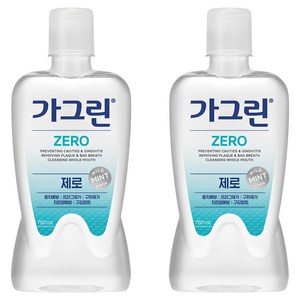 가그린 제로 구강청결제, 750ml, 2개