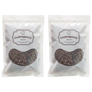 쿠킹스토리 칼리바우트 다크 청크초콜릿 초코칩, 200g, 2개
