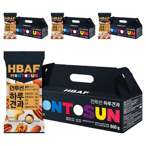 바프 먼투썬 하루견과 블랙 600g, 4세트