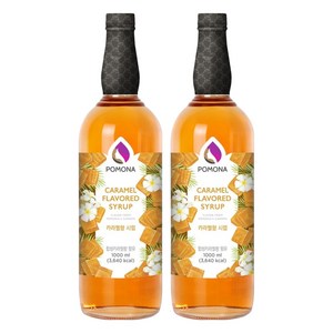 포모나 카라멜 커피시럽, 1L, 2개