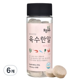 토종마을 마마코인 육수한알 30정, 120g, 6개