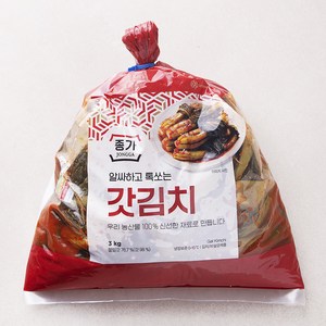종가 알싸하고 톡쏘는 갓김치, 3kg, 1개
