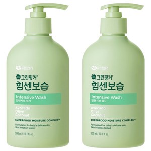 그린핑거 힘센보습 인텐시브 워시, 300ml, 2개