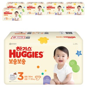 하기스 뉴 보송보송 밴드형 기저귀 공용, 3단계, 336매