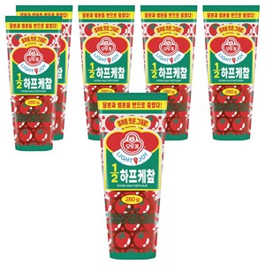 오뚜기 1/2 하프 케챂, 280g, 6개