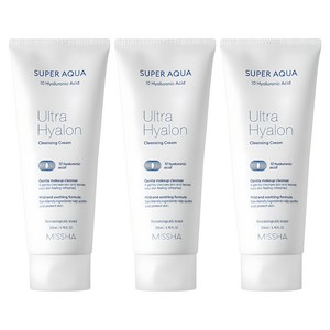 미샤 수퍼 아쿠아 울트라 히알론 클렌징 크림, 200ml, 3개