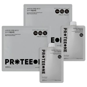 프로티원 단백질 쉐이크 파우치 흑임자맛 7p, 2개, 280g