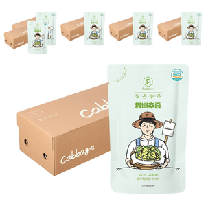 푸릇담 젊은농부 양배추즙, 3L, 6개