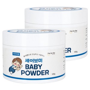 Daybyday 세이브미 베이비파우더, 100g, 2개