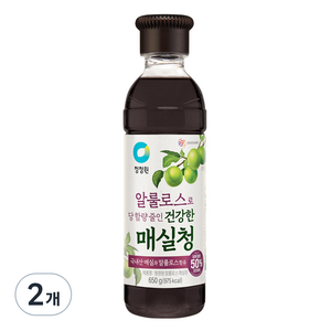 청정원 알룰로스 매실청, 650g, 2개