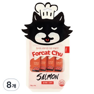 닥터펠리스 고양이 포캣츄 짜먹는 간식 4p, 연어, 56g, 8개