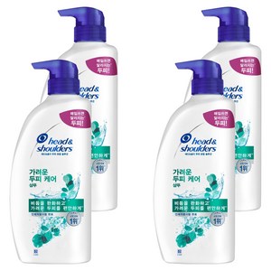 헤드앤숄더 토탈 솔루션 가려운 두피 케어 샴푸, 850ml, 4개