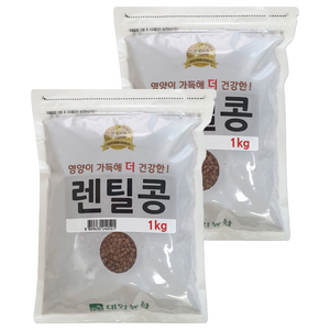 대한농산 렌틸콩, 1kg, 2개