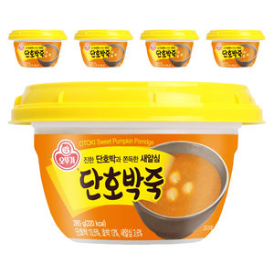 오뚜기 단호박죽 상온, 285g, 5개