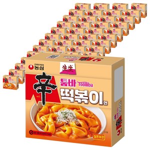 농심 생생 신툼바 떡볶이면, 252g, 60개