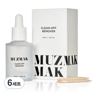 뮤즈마크 클린 오프 리무버 + 우드스틱 10p, 6세트, 30ml