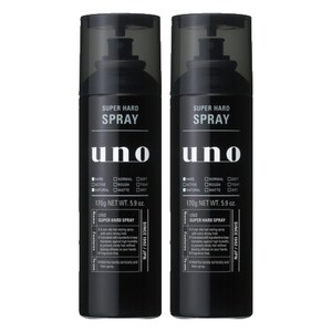 우노 수퍼 하드 헤어 스프레이 에프, 170g, 2개