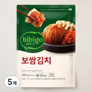 비비고 보쌈김치, 400g, 5개