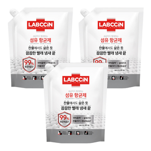 랩신 섬유 항균제 상쾌한 솔잎향 리필, 2L, 3개