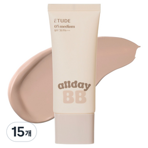 에뛰드 올 데이 맑은 비비크림 SPF36 PA+++, 03 미디엄, 35ml, 15개