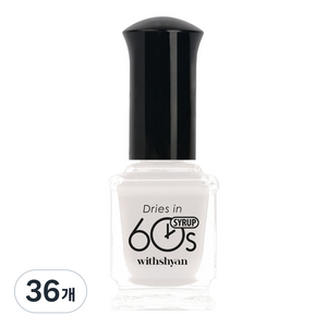 위드샨 60초 매니큐어, M117우유시럽, 9ml, 36개
