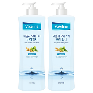 바세린 데일리 모이스처 바디워시, 800ml, 2개