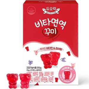 듀오락 비타면역 꾸미 비타민 젤리, 84정, 1개
