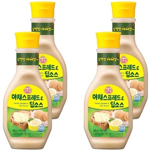 오뚜기 야채 샌드위치 스프레드, 245g, 4개