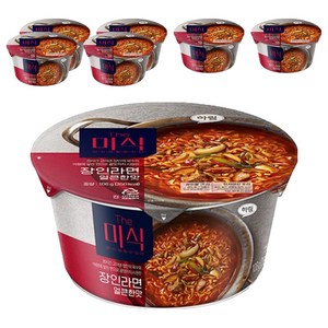 더미식 장인라면 얼큰한맛 컵 106g, 7개
