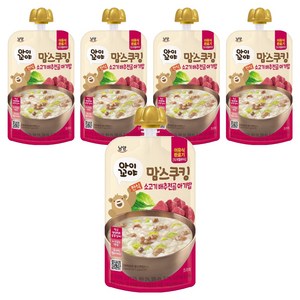 맘스쿠킹 이유식, 140g, 5개, 소고기배추전골아기밥