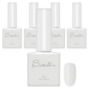 아이빛 베러톤 누드 스킨 시럽 젤네일, BT-100 누드화이트, 10ml, 5개