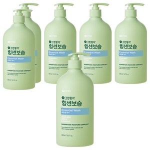 그린핑거 힘센보습 에센셜 유아 바디워시, 500ml, 6개