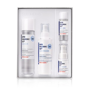 써메딕플러스 수퍼히알루로닉 100TM 아쿠아 스킨 140ml + 30ml + 에멀전 120ml + 20ml 세트, 1세트