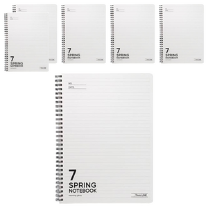 모닝글로리 PP 스프링 칠팔구노트 7mm 라인 16절/좌철, 랜덤발송, 6개