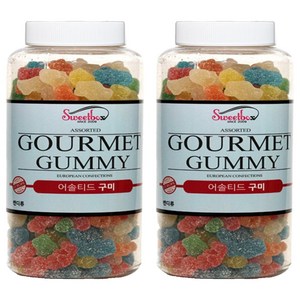 스위트박스 슈가코팅 파리지앵 어솔티드 젤리, 700g, 2개