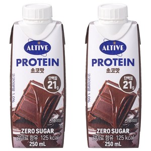 얼티브 비건 프로틴 초코, 250ml, 2개