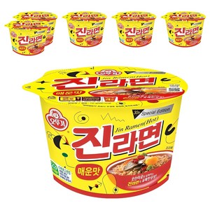 오뚜기 진라면 매운맛 110g, 6개