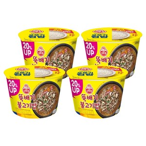 오뚜기 컵밥 뚝배기 불고기밥, 320g, 4개