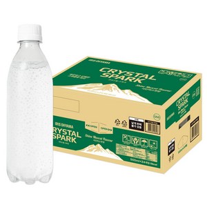 아이리스 크리스탈 스파크 제로 탄산음료 샤인머스캣향 무라벨, 24개, 500ml
