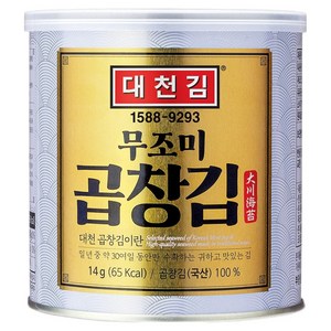 대천김 무조미 곱창캔김, 14g, 1개