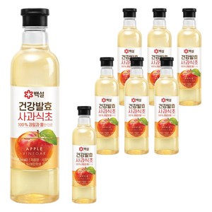 백설 건강발효 사과식초, 800ml, 8개