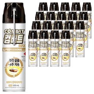 컴배트 프로페셔널 맥스 바퀴용 살충제, 500ml, 20개