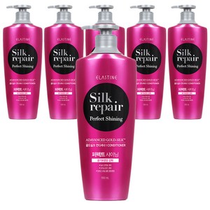 엘라스틴 퍼펙트 샤이닝 골드실크 컨디셔너 실크리페어, 550ml, 6개